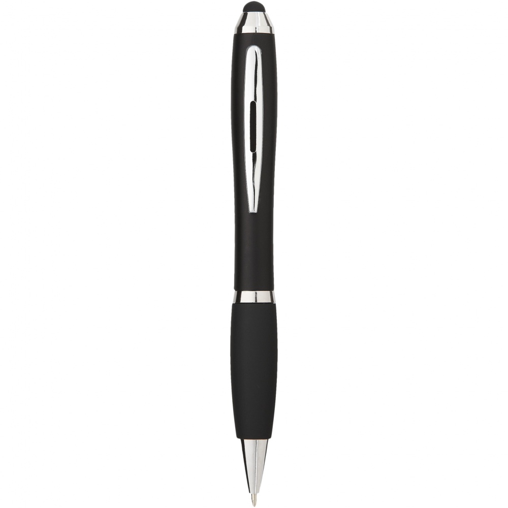Logotrade Logogeschenke das Foto: Nash Stylus bunter Kugelschreiber mit schwarzem Griff
