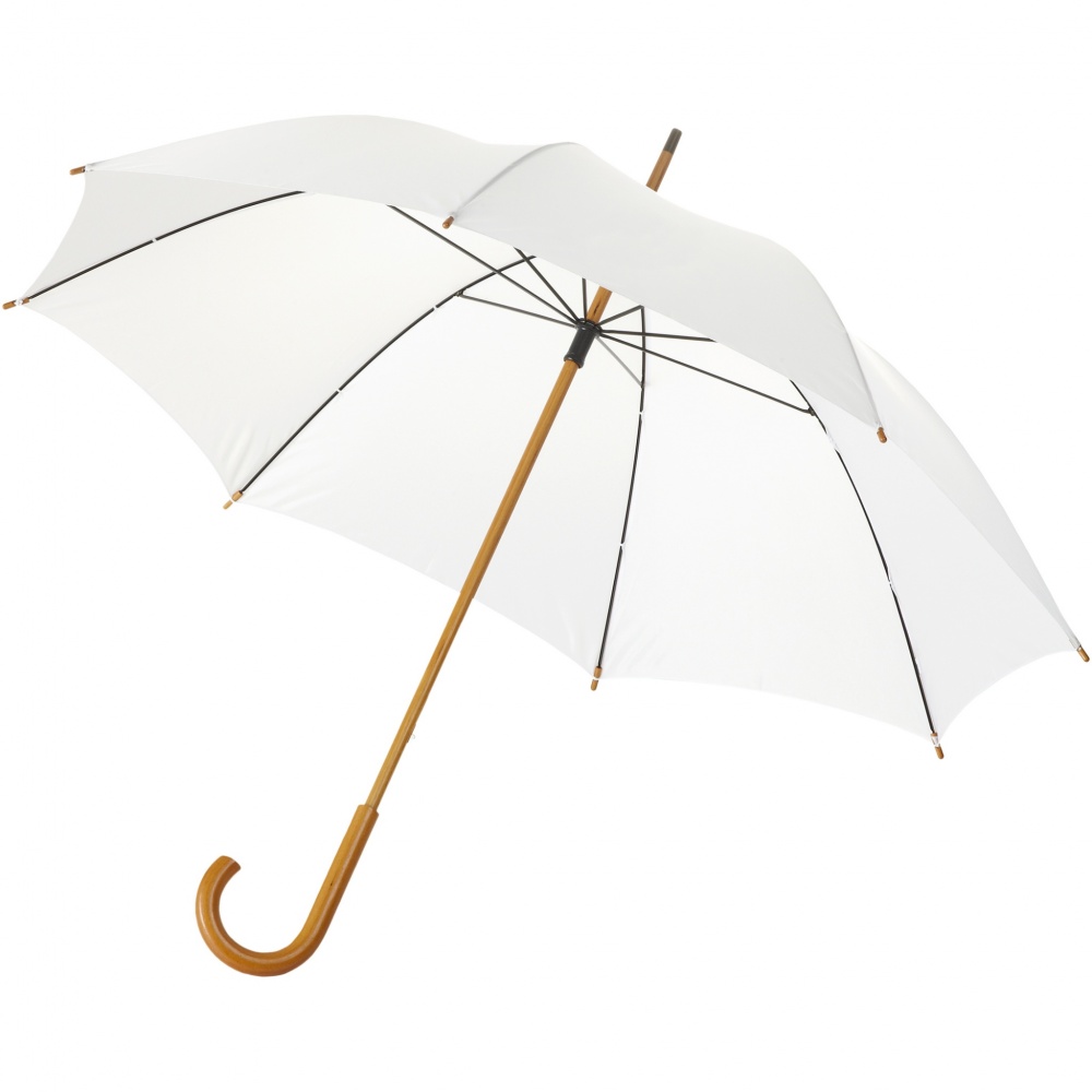 Logotrade Werbegeschenke das Foto: Jova 23" Regenschirm mit Holzstange und -griff
