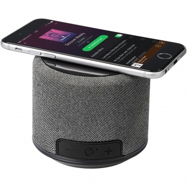 Logotrade Werbegeschenke das Foto: Fiber 3W Bluetooth® Lautsprecher mit kabelloser Ladefunktion