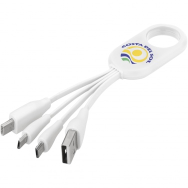 Logotrade Logogeschenke das Foto: Troup 4-in-1-Ladekabel mit Typ C Spitze