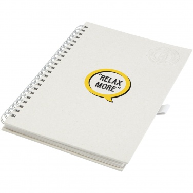 Logotrade Werbeartikel das Foto: Dairy Dream A5 Spiral Notizbuch aus recyceltem Milchkarton