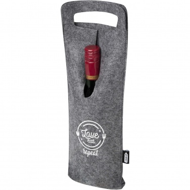 Logotrade Werbeartikel das Foto: Felta 75cl Weinbeutel aus GRS recyceltem Filz