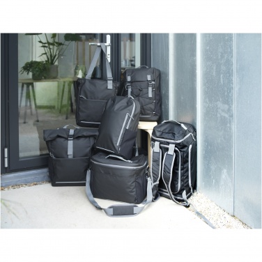 Logotrade Werbeartikel das Foto: Aqua wasserabweisende 14" Laptop-Tragetasche aus GRS Recyclingmaterial 14 L
