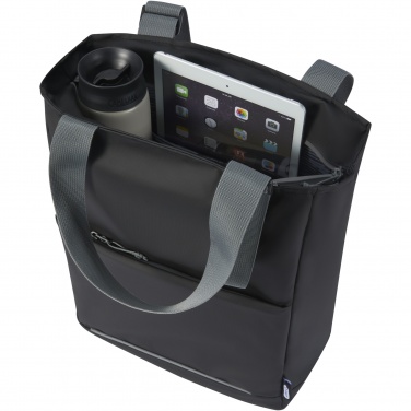 Logotrade Geschäftsgeschenke das Foto: Aqua wasserabweisende 14" Laptop-Tragetasche aus GRS Recyclingmaterial 14 L