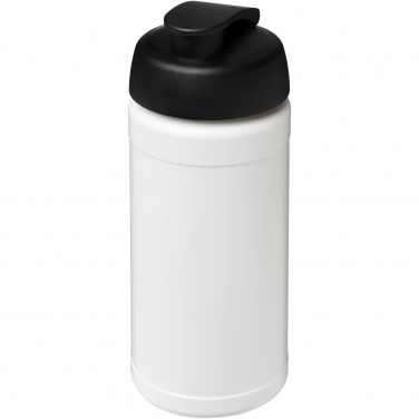 Logotrade Werbegeschenke das Foto: Baseline 500 ml recycelte Sportflasche mit Klappdeckel