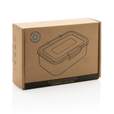 Logotrade Werbeartikel das Foto: Auslaufsichere Lunchbox aus RCS recyceltem Stainless Steel