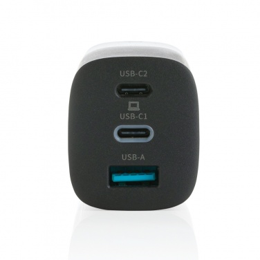 Logotrade Logogeschenke das Foto: Philips 65W Ultra-Schnell-PD 3-Port-USB-Wandladegerät
