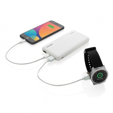 Logotrade Werbegeschenke das Foto: Philips 10.000 mAh Slim Powerbank
