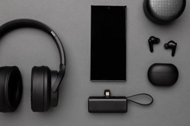 Logotrade Geschäftsgeschenke das Foto: Powerlink 3000mah Powerbank aus RCS rPlastic mit USB-C Kabel