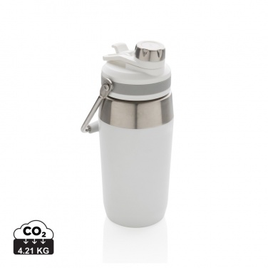 Logotrade Werbeartikel das Foto: 500ml Vakuum StainlessSteel Flasche mit Dual-Deckel-Funktion