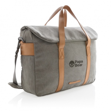 Logotrade Geschäftsgeschenke das Foto: Canvas Laptop-Tasche, PVC-frei