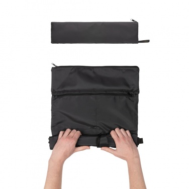 Logotrade Geschäftsgeschenke das Foto: Dillon AWARE™ RPET faltbarer Lightweight-Rucksack