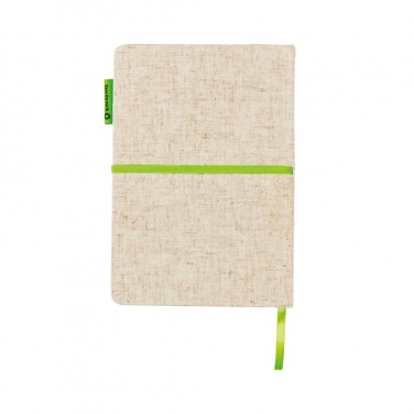 Logotrade Logogeschenke das Foto: A5 Jute Notizbuch