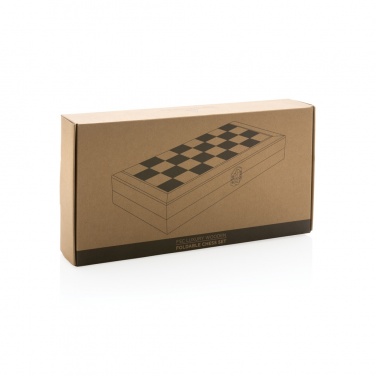 Logotrade Werbegeschenke das Foto: Faltbares Schachspiel aus Holz
