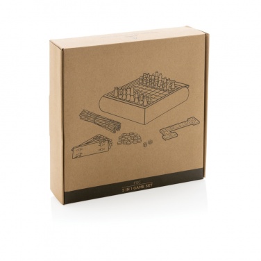 Logotrade Firmengeschenke das Foto: 5-in-1 Spieleset