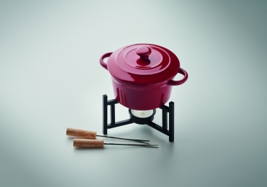 Logotrade Logogeschenke das Foto: Keramik-Fondue-Set 300 ml