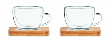 Logotrade Geschäftsgeschenke das Foto: Set mit 2 Espressogläsern