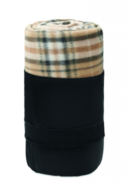 Logotrade Geschäftsgeschenke das Foto: RPET Fleece-Reisedecke Karo