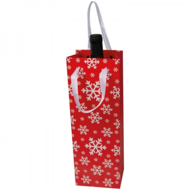 Logotrade Werbeartikel das Foto: Weintasche im Weihnachtsdesign LAPLAND
