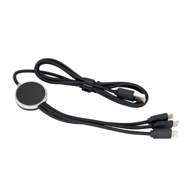 Logotrade Firmengeschenke das Foto: 3in1 langes Kabel mit elighted Logo zum Gravieren, W201TG