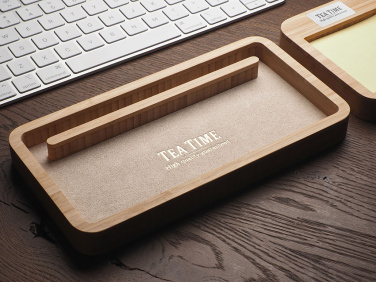 Logotrade werbemittel das Foto: Schreibtisch-Organizer aus Holz 1850292