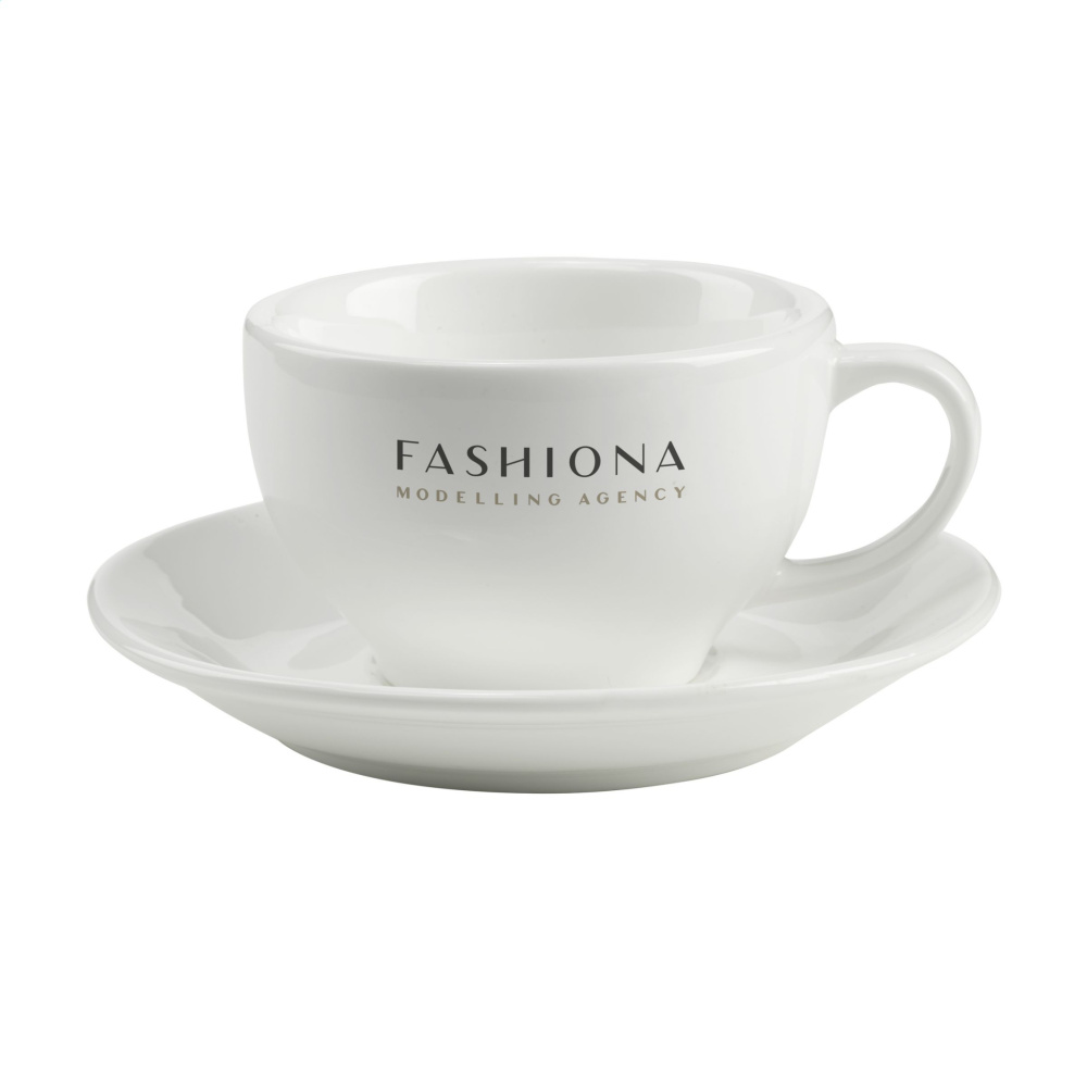 Logotrade Geschäftsgeschenke das Foto: Sienna 210 ml Tasse und Untertasse