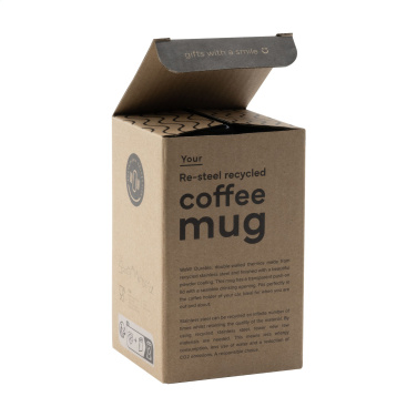 Logotrade Werbeartikel das Foto: Re-Steel RCS Recycled Kaffeebecher 380 ml Thermobecher