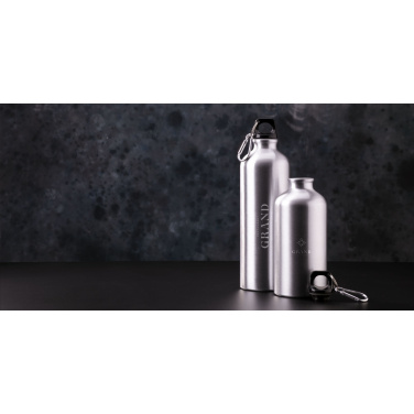 Logotrade Geschäftsgeschenke das Foto: AluMini GRS Recycled 500 ml Wasserflasche