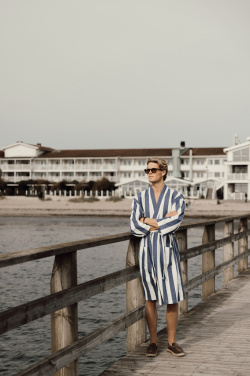 Logotrade Logogeschenke das Foto: VINGA Ornos GRS Hamam-Bademantel L/XL