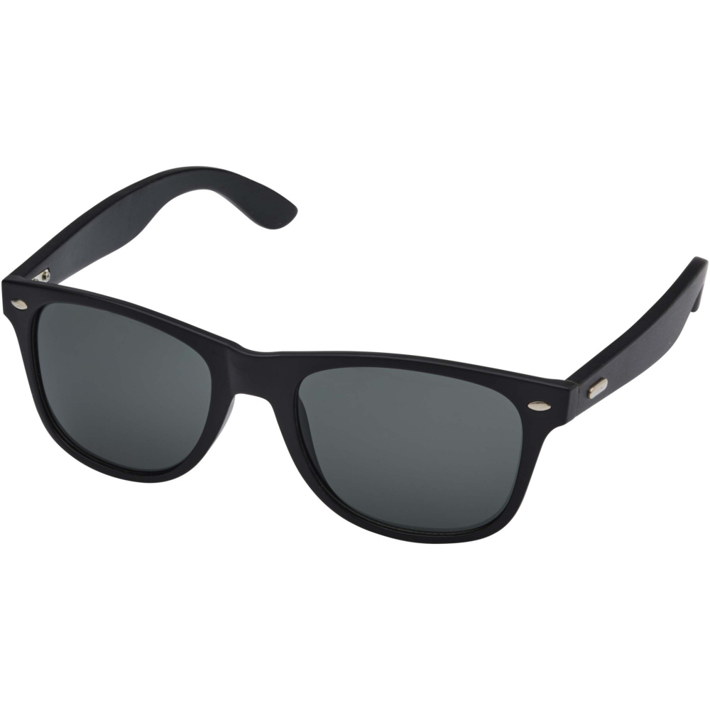 Logotrade Werbegeschenke das Foto: Arlo Bambus Sonnenbrille mit schwarzer Beschichtung