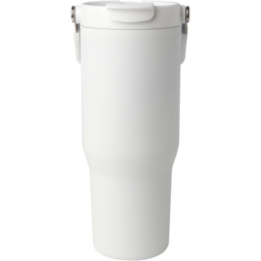 Logotrade Werbegeschenke das Foto: Bronx 900 ml RCS-zertifizierter Kupfer-Vakuum Isolierbecher aus Edelstahl mit Doppelfunktionsdeckel