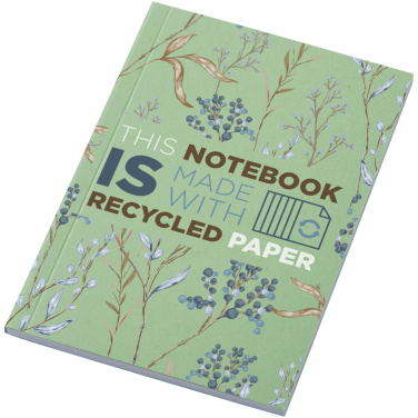 Logotrade Firmengeschenke das Foto: Novella Austen A6 Softcover Notizbuch aus Recyclingmaterial – 50 Blatt