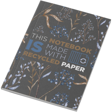 Logotrade Werbeartikel das Foto: Novella Austen A6 Softcover Notizbuch aus Recyclingmaterial – 50 Blatt