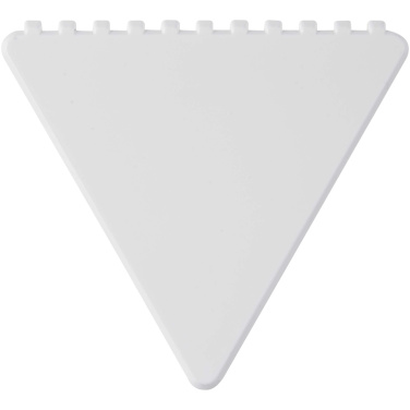 Logotrade Werbeartikel das Foto: Frosty triangular recycled plastic ice scraper