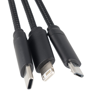 Logotrade Geschäftsgeschenke das Foto: Großes Kabel 4in1 mit beleuchtetem Logo - i5w