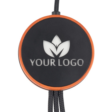 Logotrade Firmengeschenke das Foto: Großes Kabel 4in1 mit beleuchtetem Logo - i5w