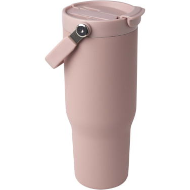 Logotrade Logogeschenke das Foto: Bronx 900 ml RCS-zertifizierter Kupfer-Vakuum Isolierbecher aus Edelstahl mit Doppelfunktionsdeckel