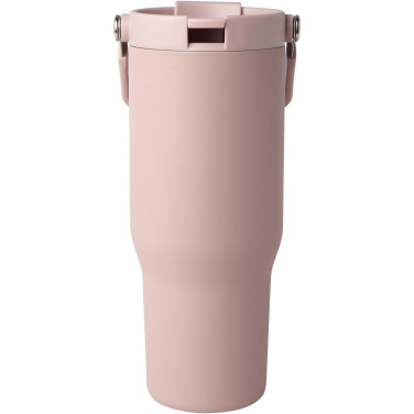Logotrade Werbeartikel das Foto: Bronx 900 ml RCS-zertifizierter Kupfer-Vakuum Isolierbecher aus Edelstahl mit Doppelfunktionsdeckel