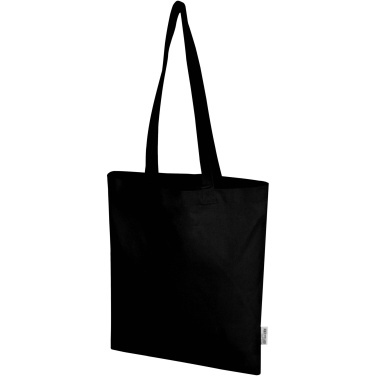 Logotrade Firmengeschenke das Foto: Madras Blend 140 g/m² Tragetasche aus GRS-recycelter Baumwolle 7L