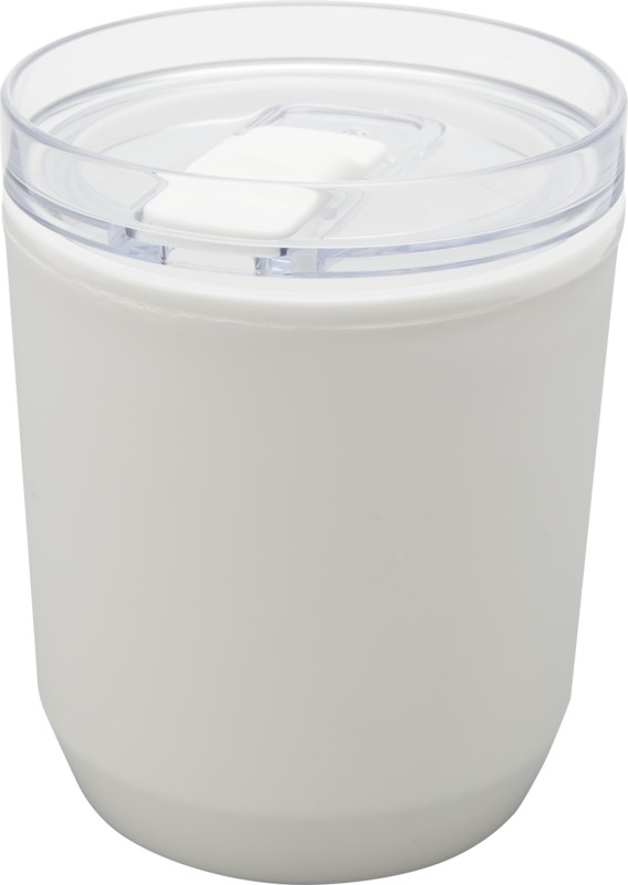 Logotrade Werbeartikel das Foto: Hudson Doppelwandiger Becher aus recyceltem Kunststoff 180 ml