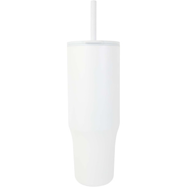 Logotrade Geschäftsgeschenke das Foto: Brady 900 ml RCS-zertifizierter Isolierbecher mit Silikon Trinkhalm