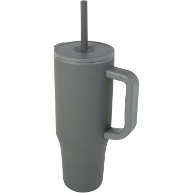 Logotrade Logogeschenke das Foto: Brady 900 ml RCS-zertifizierter Isolierbecher mit Silikon Trinkhalm