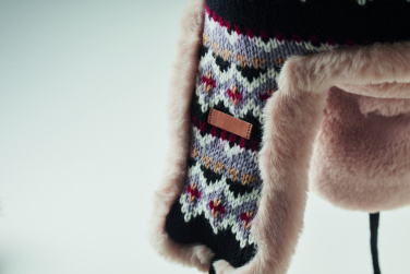 Logotrade werbemittel das Foto: Gestrickte Ohrenmütze