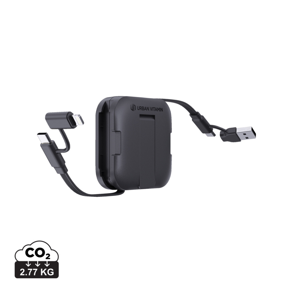 Logotrade werbemittel das Foto: Urban Vitamin San Jose 100W-Halter mit einziehbarem Kabel