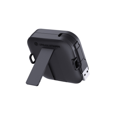 Logotrade Werbegeschenke das Foto: Urban Vitamin San Jose 100W-Halter mit einziehbarem Kabel