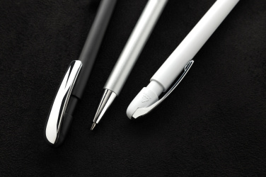 Logotrade Werbegeschenke das Foto: Glide GRS-zertifizierter rABS Stift mit Metallclip