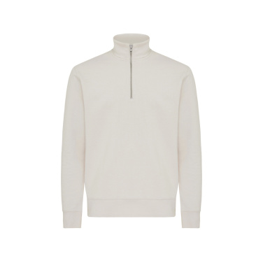 Logotrade Firmengeschenke das Foto: IQONIQ Elgon Quarter-Zip-Sweater aus rec. Baumwolle