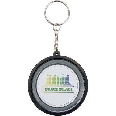 Logotrade Werbegeschenke das Foto: Spinx Gyroskop Fidget Schlüsselanhänger aus recyceltem Kunststoff