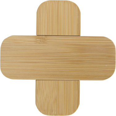 Logotrade Firmengeschenke das Foto: Croc Untersetzer aus Bambus – klein