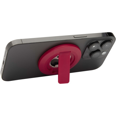 Logotrade Logogeschenke das Foto: Ain Magnetische Smartphonehalterung  aus recyceltem Kunststoff mit Flaschenöffner 